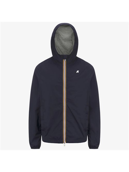 >Giacca uomo in tessuto nylon strech colore blu